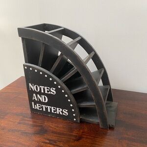 Letter holder.